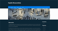 Desktop Screenshot of capillarenacentista.com